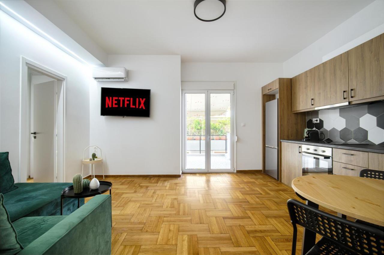 Majestic Flat With Huge Terrace In The Center Athens